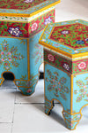 Wooden Nested Table - Jaipur Style Hand Painted