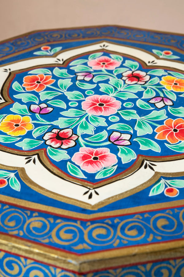 Hand Painted Mango Wood Coffee Table
