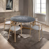 Marble Top Dining Table With Wooden Base