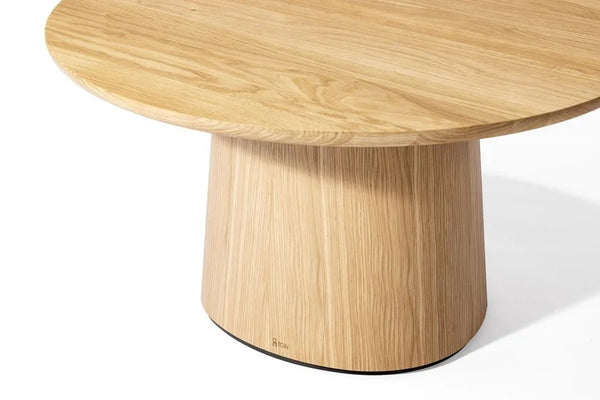 Modern-Looking Round Coffee Table | Natural Finish