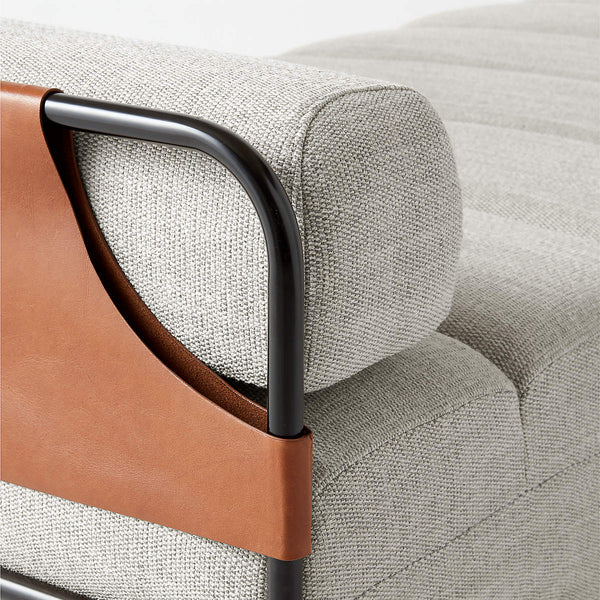 Modern Grey Upholstered Daybed