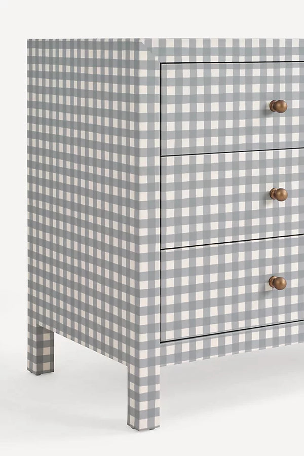 Elysian Canvas Chest Of 9 Drawer And Dresser