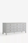 Elysian Canvas Chest Of 9 Drawer And Dresser