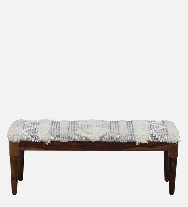 ClassicSheesham Wood Bench In Provincial Teak Finish