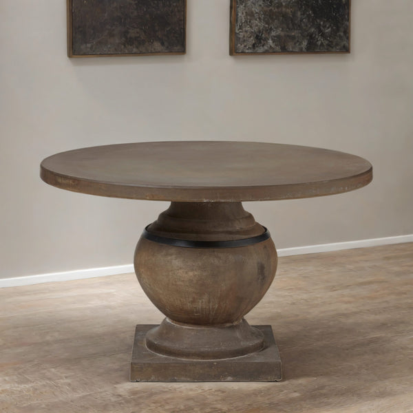 Marcus Solid Wood 4 Seater Round Dining Table