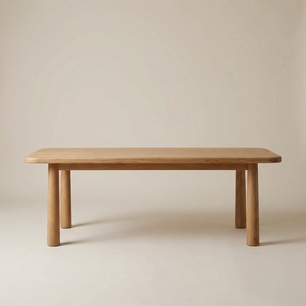 Austria Oak Wood Dining Table Set - 4 Seater, 6 Seater, 8 Seater - All Sizes