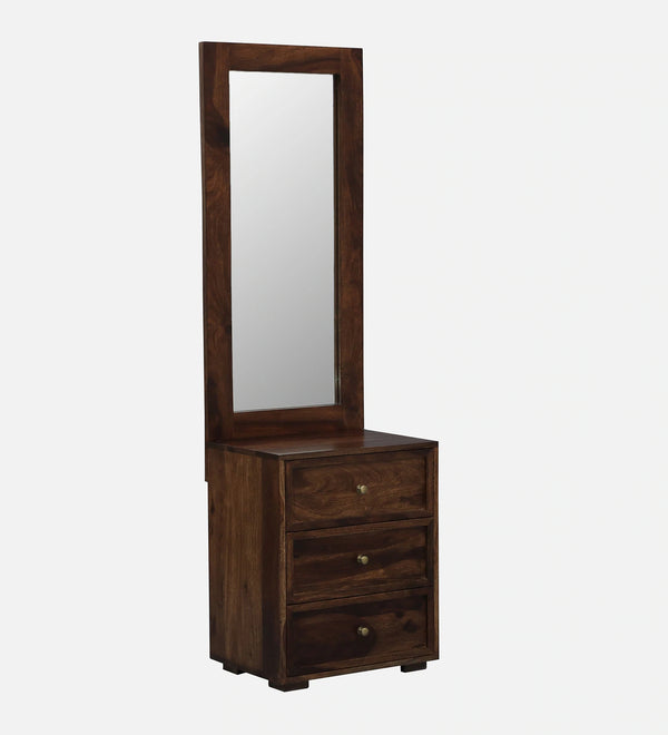 Sheesham Wood Dressing Unit with Mirror In Provincial Teak