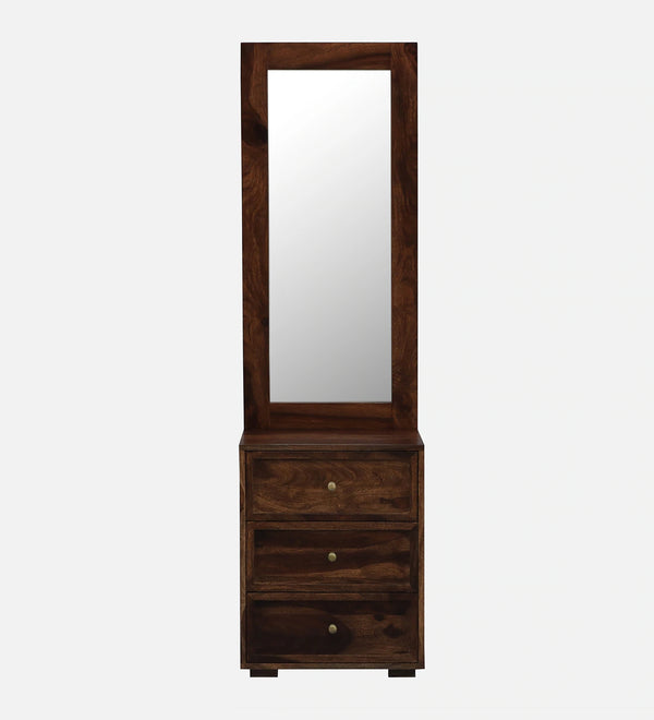 Sheesham Wood Dressing Unit with Mirror In Provincial Teak
