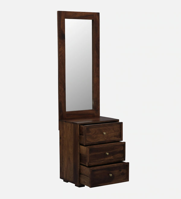 Sheesham Wood Dressing Unit with Mirror In Provincial Teak