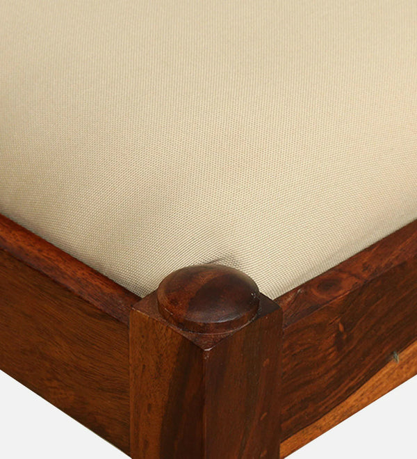 Classic Sheesham Wood Bench In Honey Oak Finish