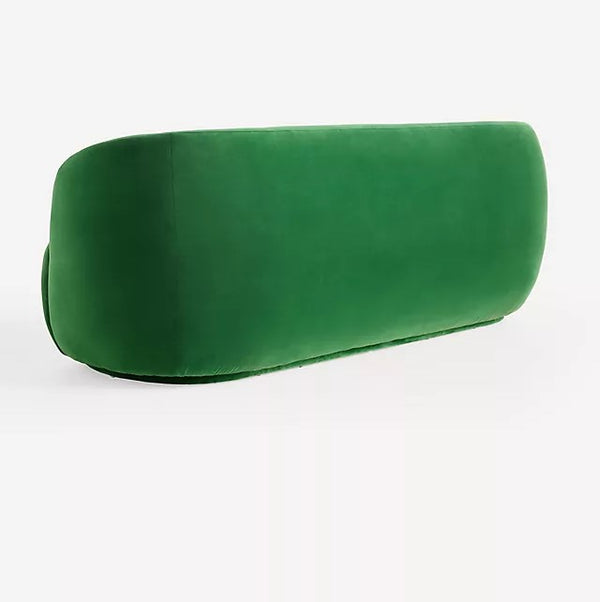 Evergreen Foresta 3 Seater Velvet Curved Sofa