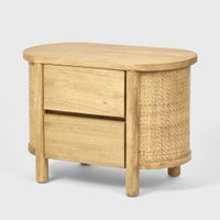 Elara Rattan 2 Drawer BedsideTable
