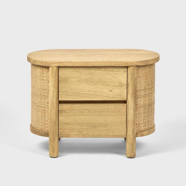Elara Rattan 2 Drawer BedsideTable