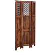 Rajasthani CarvedSheesham Wood Room Divider In Natural Finish
