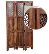 Rajasthani CarvedSheesham Wood Room Divider In Natural Finish