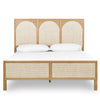 Bohemian Solid Wood Rattan Bed - All Sizes