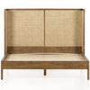 Viola Luxury Solid Wood Rattan Cane Bed - All Sizes
