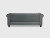 Chesterfield Classy Three Seater Sofa Dark Grey