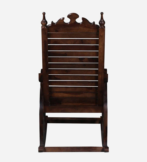 Classic Sheesham Wood Rocking Chair in Provincial Teak Finish