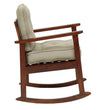 Modern Solid Wood Rocking Chair in Honey Oak Finish