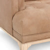 Modern 3 Seater Fabric Sofa - Brown Finish