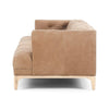 Modern 3 Seater Fabric Sofa - Brown Finish