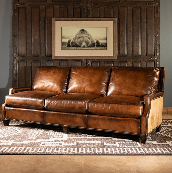 Athens Leather Sofa