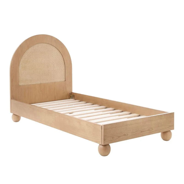Rattan Kids Bed In Natural Finish