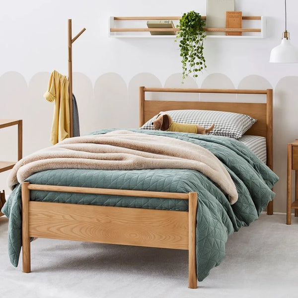 Natural Solid Kids Bed