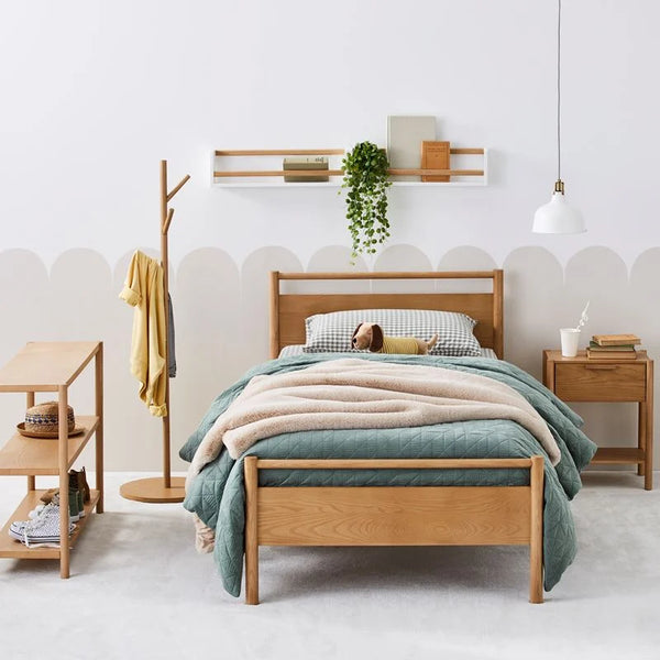 Natural Solid Kids Bed