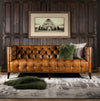 Madrid Tufted Leather Sofa