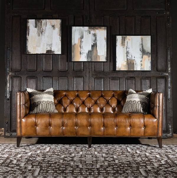 Madrid Tufted Leather Sofa