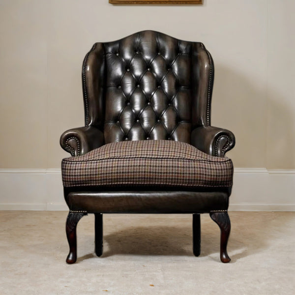 Talbot Chesterfield Leather Sofa Chair