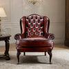 Roza Chesterfield Leather Sofa Chair