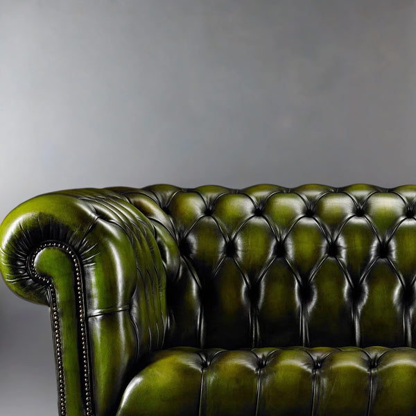 Lamar Chesterfield 3- Seater Leather Sofa