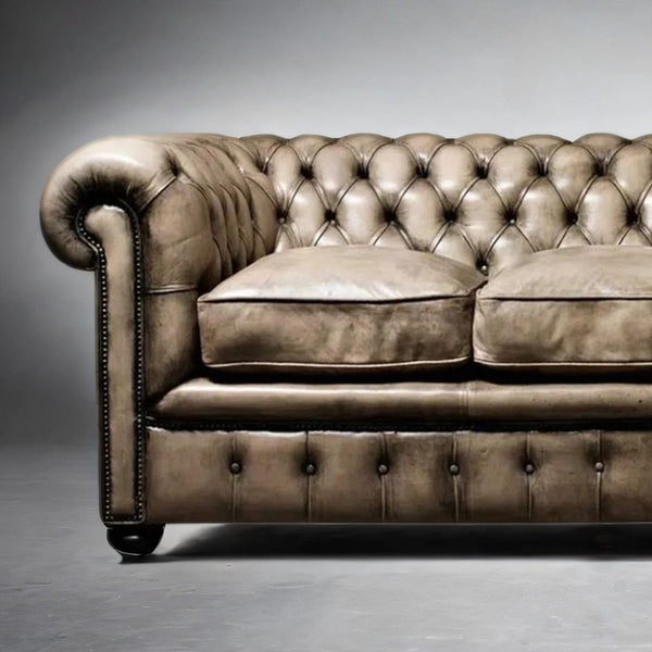 Maeve Chesterfield 3- Seater Leather Sofa