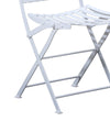 Patio Industrial Table Set - White Colour