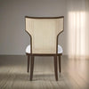 Rattan Cane Solid Wood Black Chair