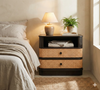 Haven Rattan SolidWood Bedside Table