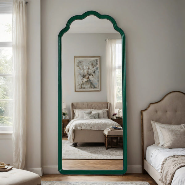 Corly Scalloped Floor Length Mirror