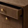 Moderna Oak Wood 7 Drawer Study Table / Brown Natural Tone