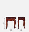 Classic Sheesham Wood Set of 3 Side Table