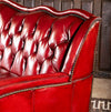 Oslo Red Leather Sofa