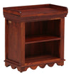 Classic Sheesham Wood Shoe Rack With Seating In Honey Oak Finish