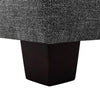 Modern Solid Wood Ottoman Grey
