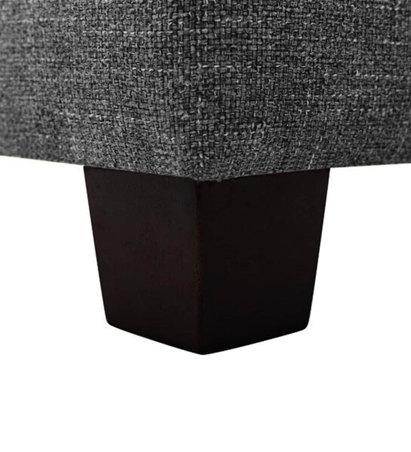Modern Solid Wood Ottoman Grey