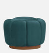 Modern Tulip Fabric Ottoman in Green Colour
