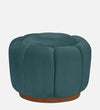Modern Tulip Fabric Ottoman in Green Colour