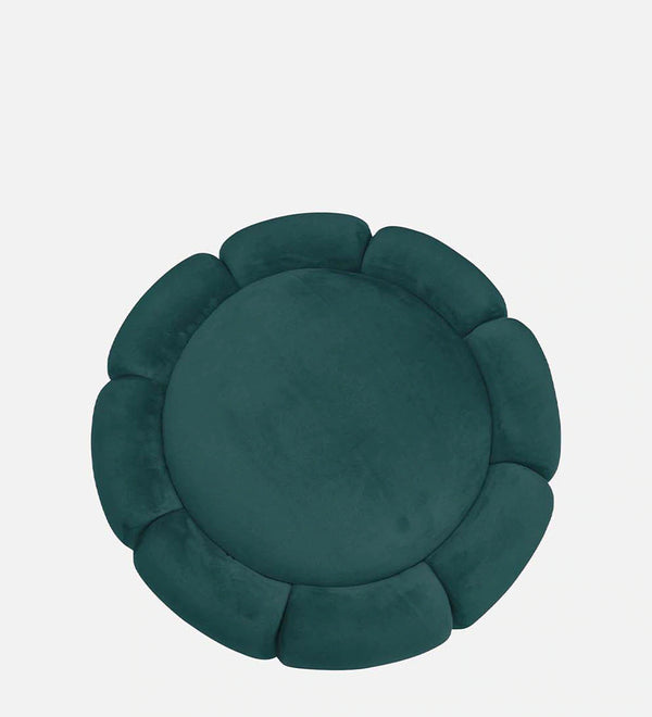 Modern Tulip Fabric Ottoman in Green Colour
