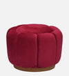 Modern Tulip Fabric Ottoman in Red Colour